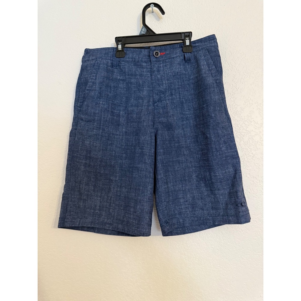 ONeill Hybrid‎ Blue Twill Shorts Boys Size 27 Casual Comfort